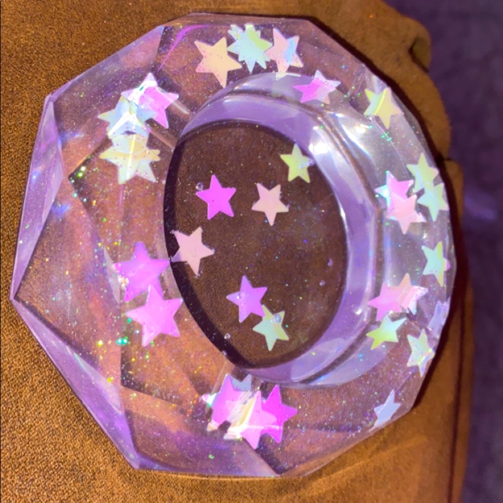 HANDMADE Holo Star Hex Ashtray🌟